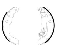 Textar Brake Shoe Set 91084300 - Fits Peugeot 208 & Citroen C3/C4