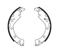 TRW GS8492 Brake Shoe Set