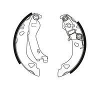 TRW GS8570 Brake Shoe Set
