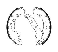 Brake shoes GS8742 TRW for FORD MAZDA