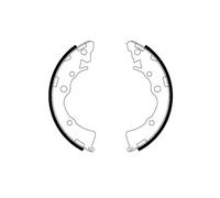 Brake shoes GS8812 TRW for KIA PICANTO II