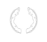 KAVO PARTS KBS-3402 Brake Shoe Set
