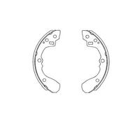 KAVO PARTS KBS-4407 Brake Shoe Set
