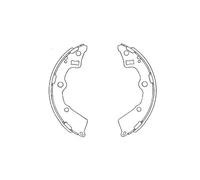 Brake shoes KBS-4409 KAVO PARTS for KIA PICANTO I