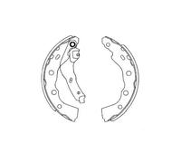 Brake shoes KBS-6415 KAVO PARTS for MITSUBISHI CARISMA CARISMA Saloon