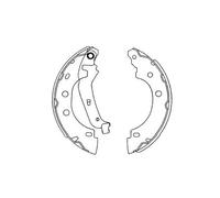 KAVO PARTS KBS-7410 Brake Shoe Set