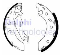 Brake Shoe Set Delphi LS1728 Fits Ford Mazda Escort Escort Classic Fiesta