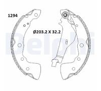 Brake shoes LS2181 DELPHI for NISSAN MICRA V