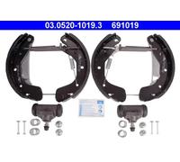 Brake shoes Pre-assembled 03.0520-1019.3 ATE for OPEL ASTRA F Hatchback CORSA B