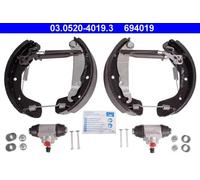 ATE Brake Shoe Set 03.0520-4019.3 - Rear Drum Brakes