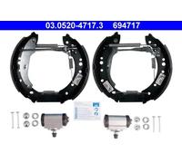 Brake shoes Pre-assembled 03.0520-4717.3 ATE for RENAULT TWINGO II CLIO Mk II