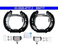 ATE Brake Shoe Set Pre-assembled 03.0520-4717.3 Rear for Renault Twingo II / Clio Mk II