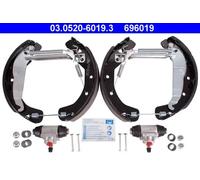 ATE Brake Shoe Set 03.0520-6019.3 - Rear Preassembled for Vauxhall/Opel Astra G, Combo II