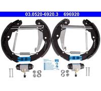 Brake shoes Pre-assembled 03.0520-6920.3 ATE for VW SEAT SKODA