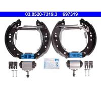 Brake shoes Pre-assembled 03.0520-7319.3 ATE for SMART MITSUBISHI