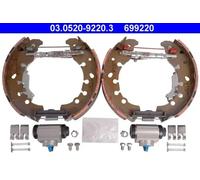 Brake shoes Pre-assembled 03.0520-9220.3 ATE for FIAT CITROËN PEUGEOT
