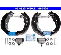 Brake shoes Pre-assembled 03.0520-9420.3 ATE for PEUGEOT CITROËN DS