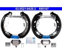 Brake shoes Pre-assembled 03.0521-0420.3 ATE for FORD FOCUS III Saloon FOCUS III