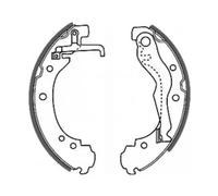 KRAFT 6020050 Brake Shoe Set