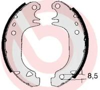 Brake shoes S 61 535 BREMBO for PEUGEOT CITROËN