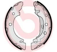 Brake shoes S 68 523 BREMBO for RENAULT DACIA NISSAN