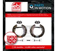 Brake shoes Rear Axle Pre-assembled 37486 FEBI BILSTEIN for CITROËN PEUGEOT