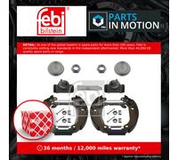 Brake shoes Rear Axle Pre-assembled 37494 FEBI BILSTEIN for PEUGEOT CITROËN