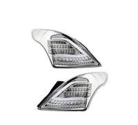 Brake Stop Light For Nissan For Almera 2011-2017 LED Tail Lght Assembly Dynamic Turn Signal Light Tail Lamp Waterproof Parts (1 Pair Clear Shell)