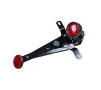 Brake Stop Light Gn/Max250 Motorcycle Modified Aluminum Alloy Round Tail Light Brake Light License Plate Light With Bracket