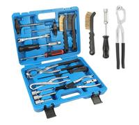 Brake Tools 15PC Drum & Disc Brake Tool Kit Labor-saving Drum Brake Spring Tool Anti-rust Brake Installer Remover Adjusting Tool with Brake Spring Pliers/Compressor/Puller, Brake Caliper Cleaning Tool