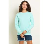 Brakeburn Blanket Stitch Crew Neck Sweatshirt Turquoise