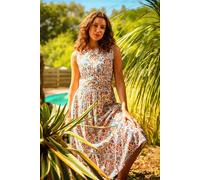 Brakeburn Women's Cream Secret Garden Midi Dress | Size: 20 Brakeburn Multicolor 20