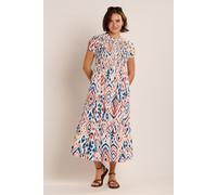 Brakeburn Eirini Womens Ikat Printed Maxi Dress - - Size: 14