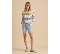 Brakeburn Engineered Stripe Bella Crew In Cream Cream 8