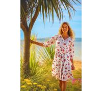 Brakeburn Women's Fan Floral Knee Length Dress in Cream | Size: 8 Brakeburn Cream 8