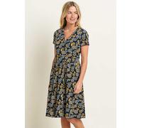 Brakeburn Luna Wrap Dress Navy