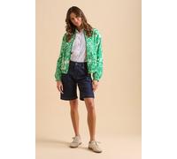 Brakeburn Women's Pin Tuck Bomber Jacket in Green | Size: 14 Brakeburn Green 14