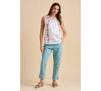 Brakeburn Resort Sleeveless Blouse In Cream Cream 18