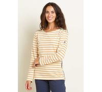 Brakeburn Stripe Bella Crew Sweatshirt Coral