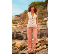 Brakeburn Women's Stripe Straight Leg Jeans in Red | Size: 20 Brakeburn Red 20