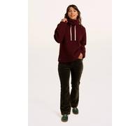 Brakeburn Women's Hatchet Boucle Cowl Neck Sweatshirt in Burgundy | Size: 14 Brakeburn Burgundy 14