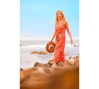 Brakeburn Women's Sundown Jumpsuit in Coral | Size: 18 Brakeburn Coral 18