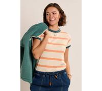 Brakeburn Women's TIDES T-SHIRT in Coral | Size: 16 Brakeburn Coral 16