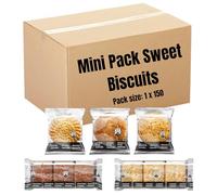 Brakes Mini Pack Sweet Bulk Biscuits Cookies Individually Wrapped Multipack Variety Of Custard, Chocolate Creams, Digestives, Ginger, Shorties (150 Mini Packs)