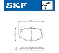 SKF VKBP 80564 A Brake pad set