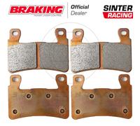Kit 4 Brake Pads Anterior Super Sinter Honda Cbr 954 Rr-R Fireblade 2002