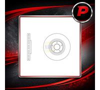2x Brake Discs Pair Vented fits RENAULT KOLEOS Mk1 2.0D Front 2008 on 320mm Set