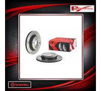 2x Brake disc perforated/vented 09.7356.2X BREMBO for NISSAN 350Z Coupe