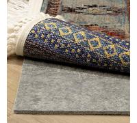 Brakki Rug Pad 8x10 with Adhesive Surface and Rubber Backing, Double Side Non Slip, 1/4" Thick, Under Area Rug Gripper Cushioned Felt Pad, Keep Carpet in Place and Safe, Hardwood Floors Protection