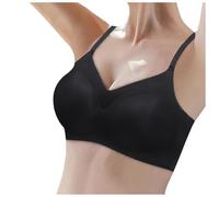 Bralette Women's Bralette Bra, Plus Size Push Up Seamless V-Neck Padded Bra, Classic Soft Bra, Skiny, Breathable Bra for Women